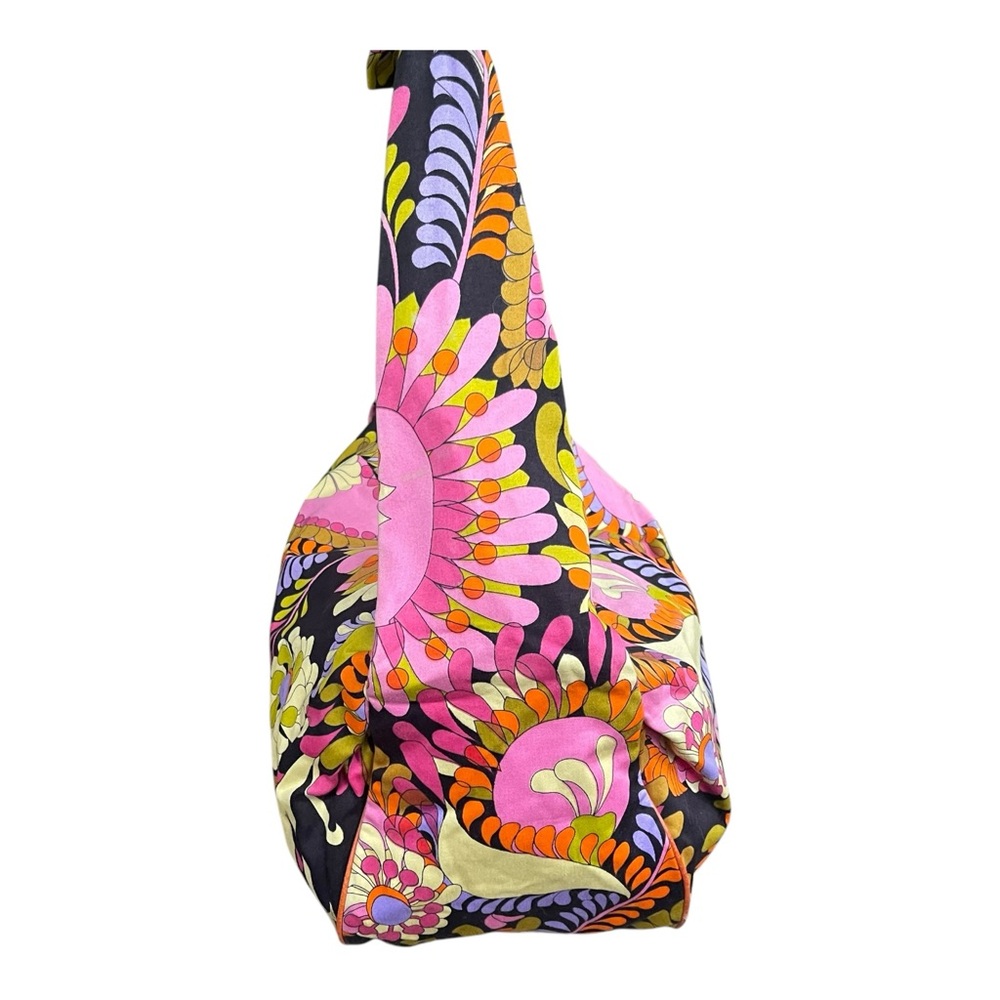 Kate Spade Purse Tote Floral Hawaiian Y2K Bright Canvas Zip Medium Funky Art - Picture 3 of 16